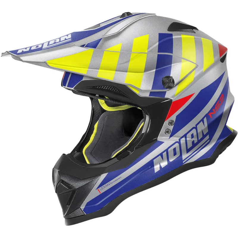 Casco Moto Cross Enduro Nolan N53 CLIFFJUMPER 074 Grigio Opaco Consegna Rapida