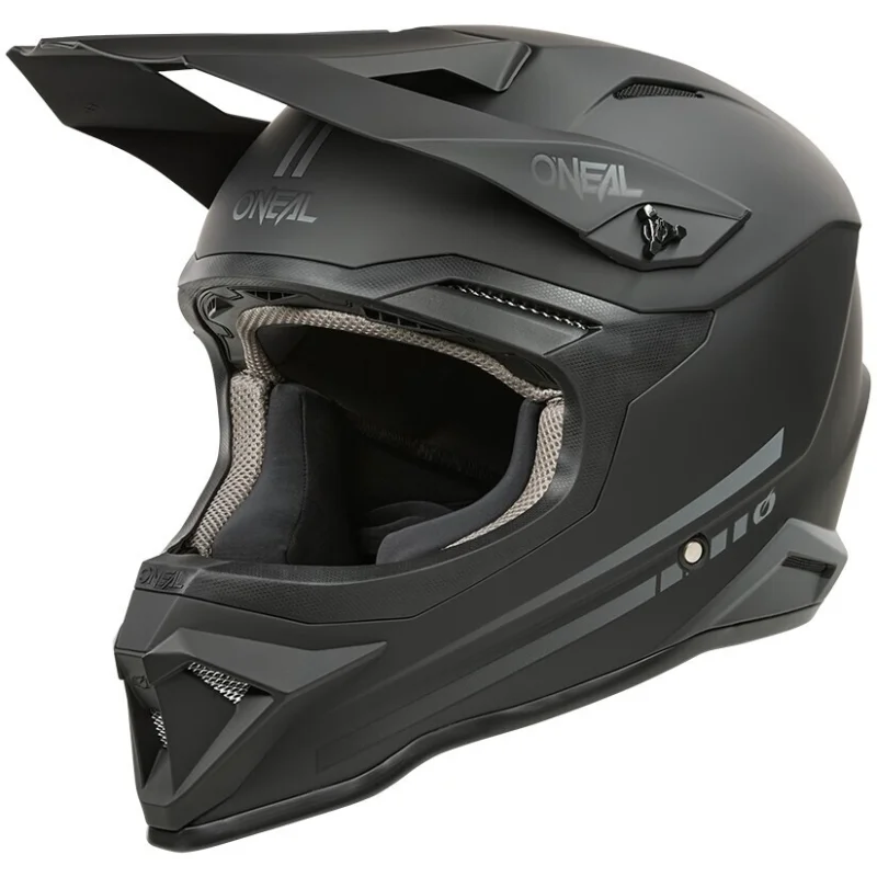 Spedizione Espresso Casco moto Cross Enduro Oneal 1SRS SOLID Nero Opaco