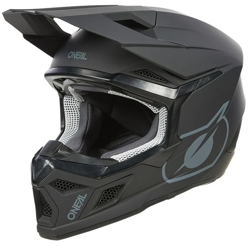 Pagamento Sicuro Casco Moto Cross Enduro Oneal 3SRS SOLID Nero