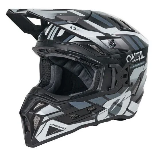 Casco Moto Cross Enduro O'NEAL EX-SRS DUST Nero Grigio Miglior Prezzo
