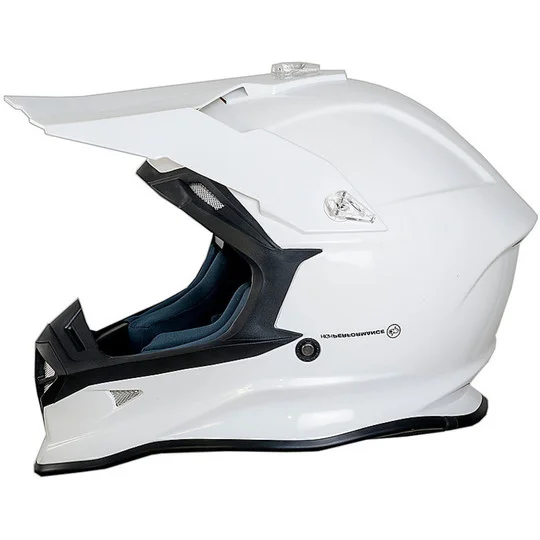 Casco Moto Cross Enduro One Racing Tiger Bianco New Promo Stagionale