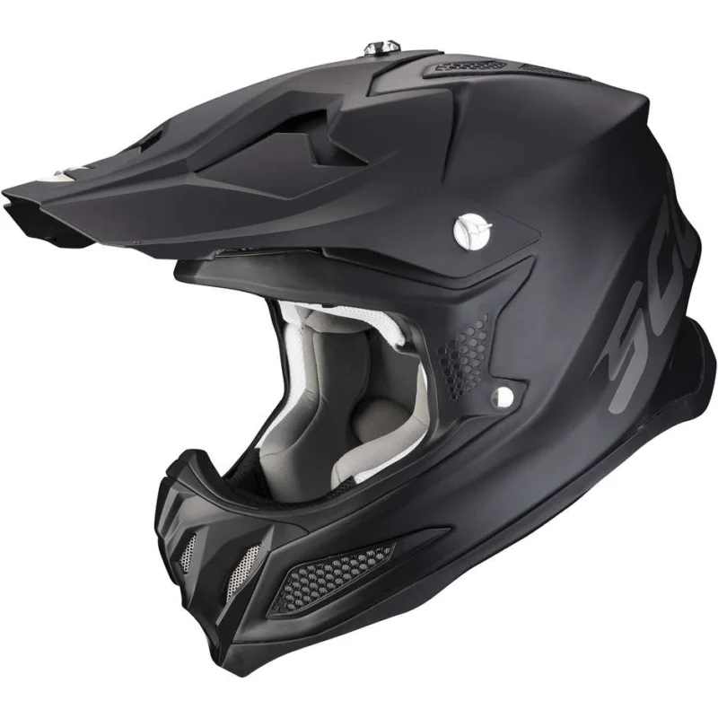 Non Perdere Casco Moto Cross Enduro Scorpion VX-22 AIR SOLI Nero Opaco