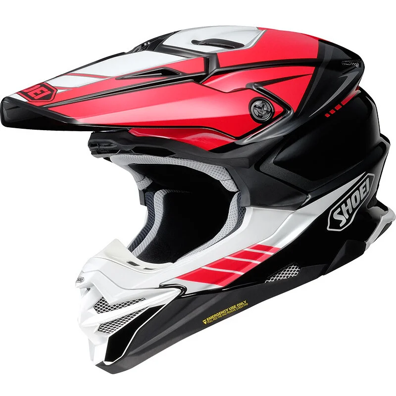 Occasione Casco Moto Cross Enduro Shoei VFX-WR 06 Jammer TC-1 Nero Rosso