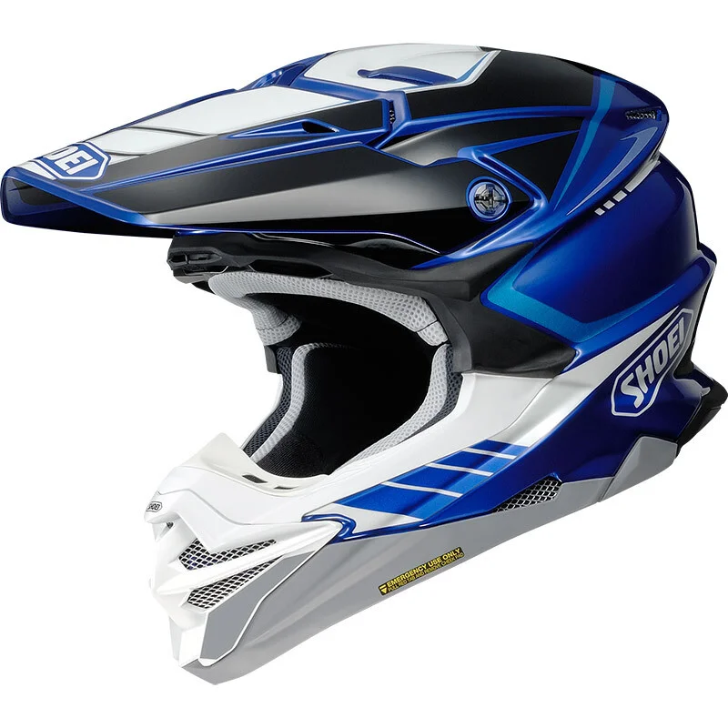 Casco Moto Cross Enduro Shoei VFX-WR 06 Jammer TC-2 Nero Blu Subito Disponibile
