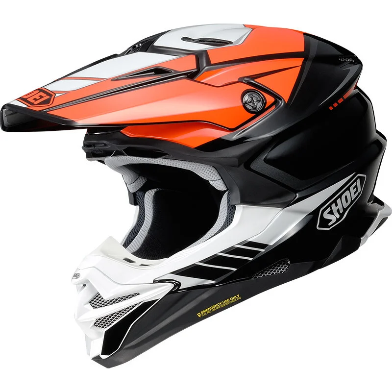 Bestseller Casco Moto Cross Enduro Shoei VFX-WR 06 Jammer TC-8 Nero Arancio