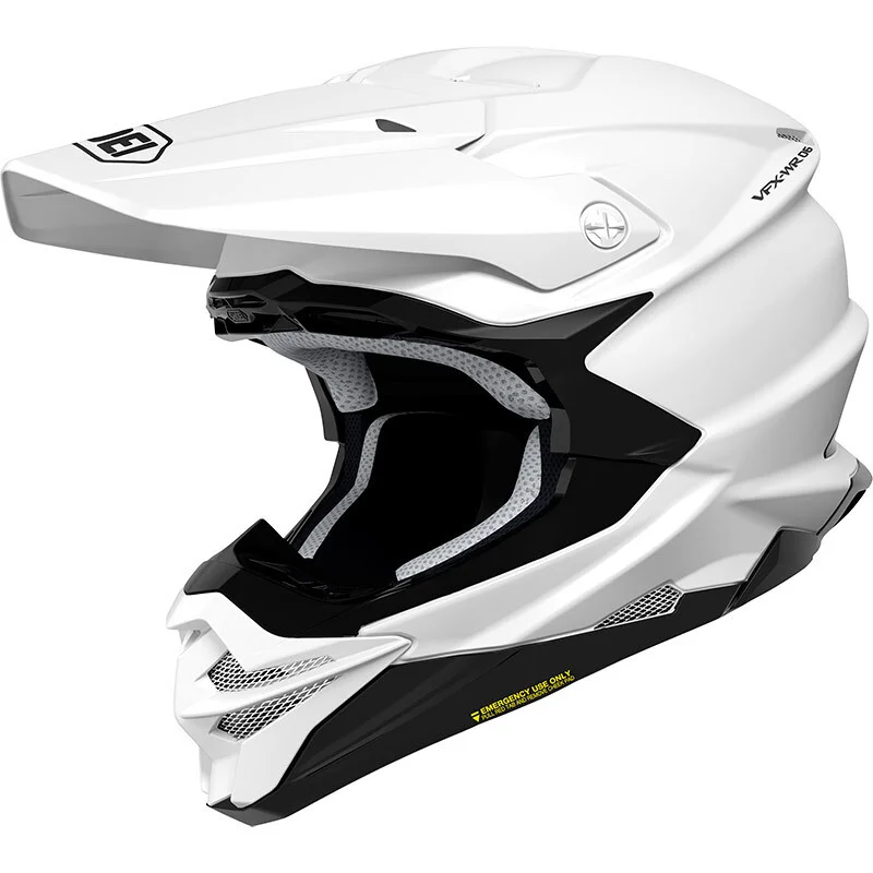 Casco Moto Cross Enduro Shoei VFX-WR 06 Mono Bianco Acquista Ora
