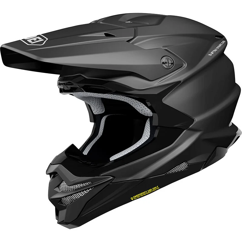 Casco Moto Cross Enduro Shoei VFX-WR 06 Mono Nero Opaco Spedizione Gratuita
