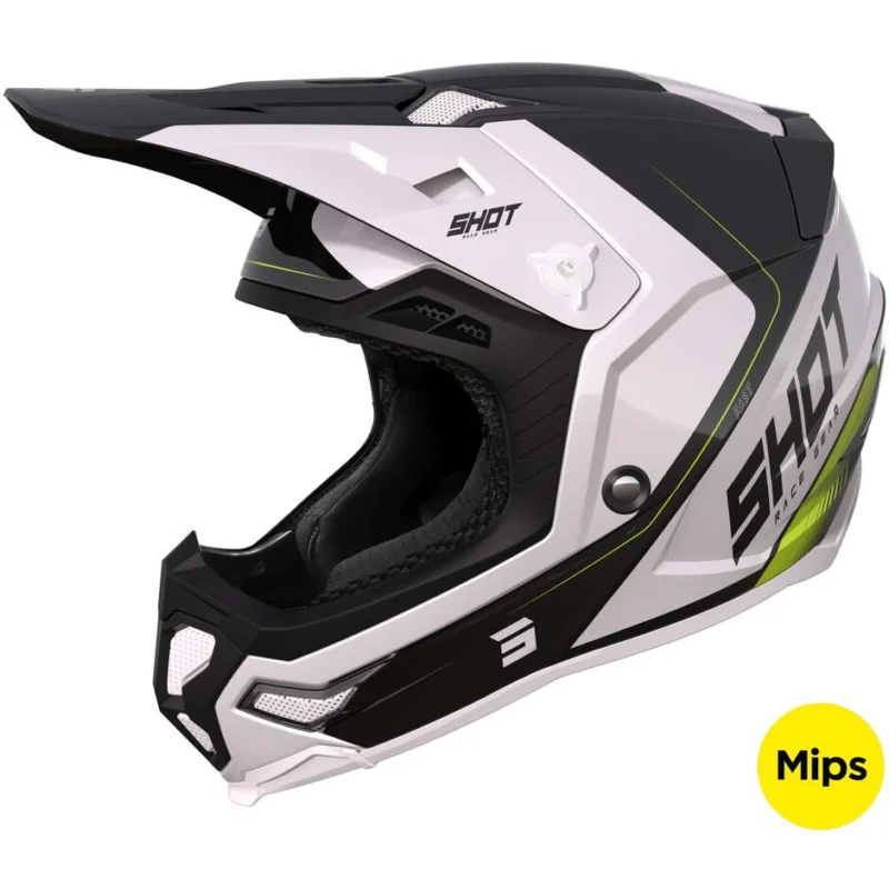Direttamente Dal Produttore Casco Moto Cross Enduro Shot CORE FAST Nero Perla