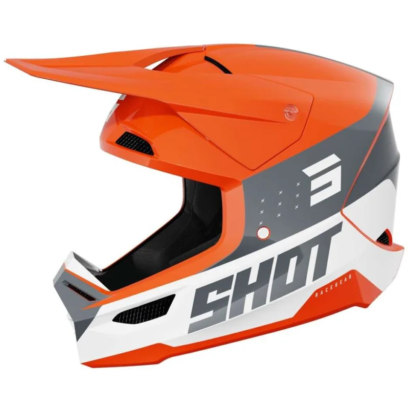 Compra Adesso Casco Moto Cross Enduro Shot FURIOUS LEAGUE Arancio Lucido