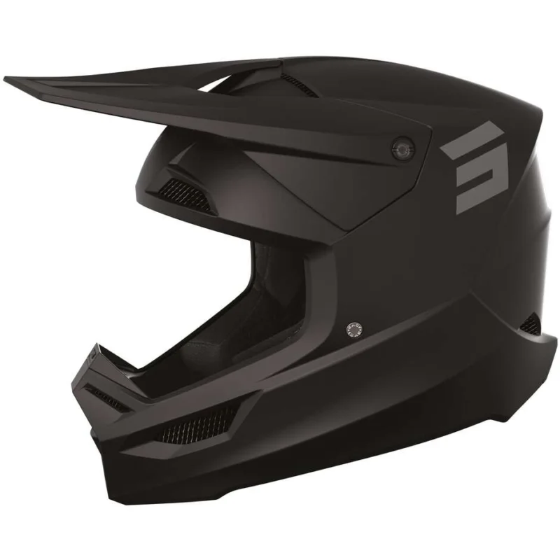 Bestseller Casco Moto Cross Enduro Shot FURIOUS SOLID Nero Opaco