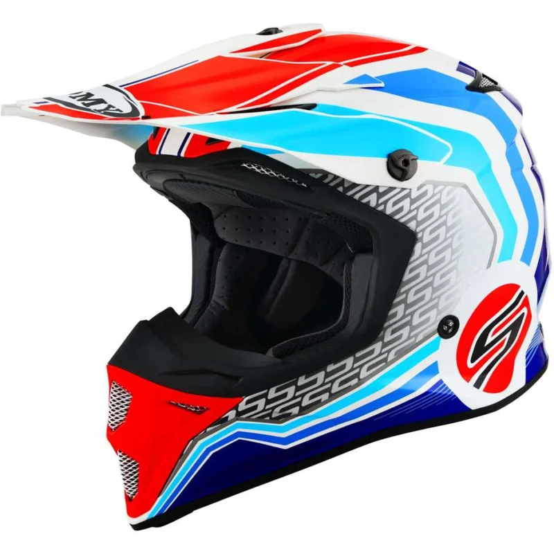 Sconto Casco Moto Cross Enduro Suomy MX SPEED PRO FORWARD Blu Bianco