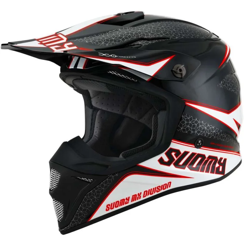 Casco Moto Cross Enduro Suomy MX SPEED PRO TRANSITION Bianco Prezzo Basso