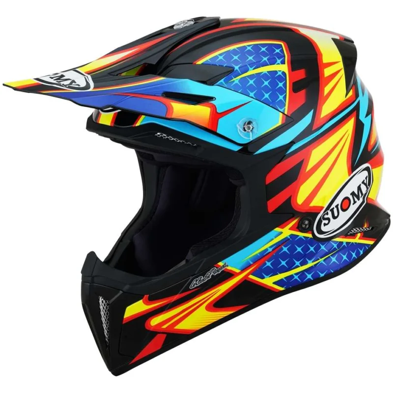 Prezzo Di Fabbrica Casco Moto Cross Enduro Suomy X-WING DUEL Light Blu Rosso