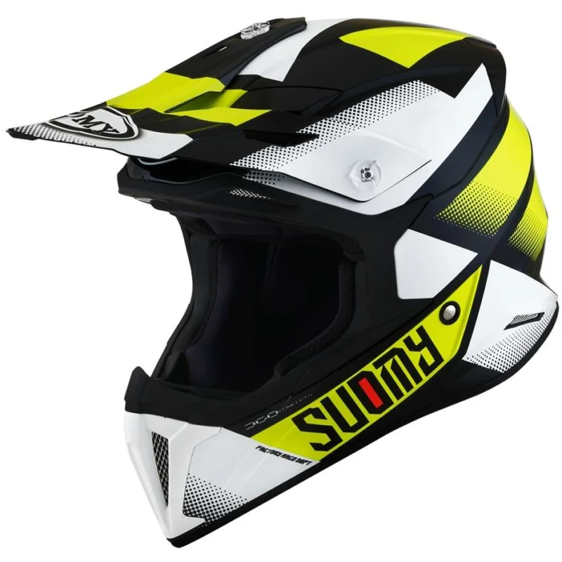 Prezzo Di Fabbrica Casco Moto Cross Enduro Suomy X-WING GRIP Nero Giallo