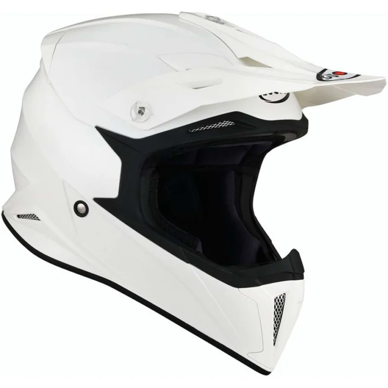 Casco Moto Cross Enduro Suomy X-WING PLAIN Bianco Economico