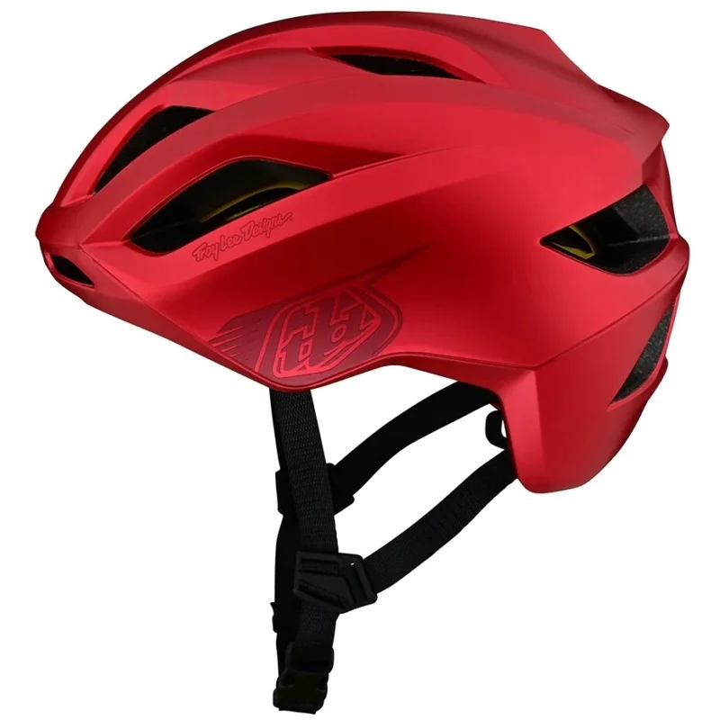 Saldi Casco Moto Cross Enduro Troy Lee Design GRAIL BADGE APPLE Rosso