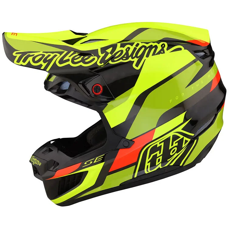 Soddisfatti O Rimborsati Casco Moto Cross Enduro Troy Lee Design SE5 ECE CARBON WMIPS OMEGA Nero Giallo Fluo