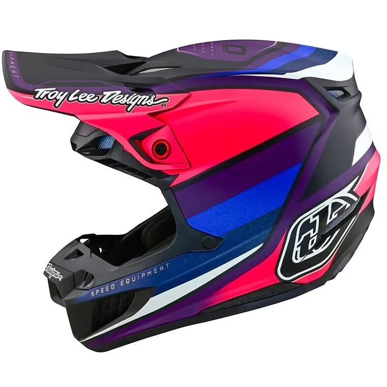 Direttamente Dal Produttore Casco Moto Cross Enduro Troy Lee Design SE5 ECE COMPOSITE REVERB Nero Viola