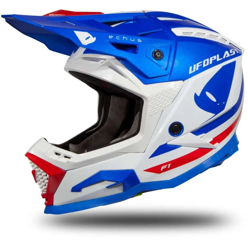 Compra Oggi Stesso Casco Moto Cross Enduro Ufo ECHUS Blu Bianco Rosso