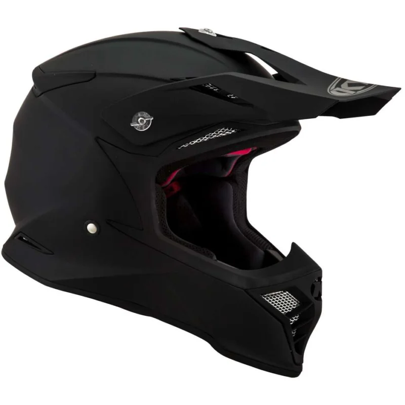 Casco Moto Cross KYT SKYHAWK PLAIN Opaco Nero Occasione