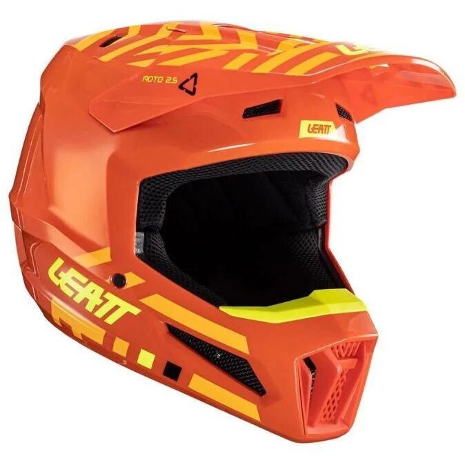 Reso Gratuito Casco Moto Cross Leatt 2.5 V24 CITRUS Arancio