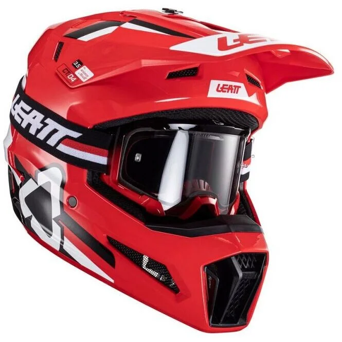 Casco Moto Cross Leatt KIT MOTO 3.5 V24 RED Rosso Compra Oggi Stesso