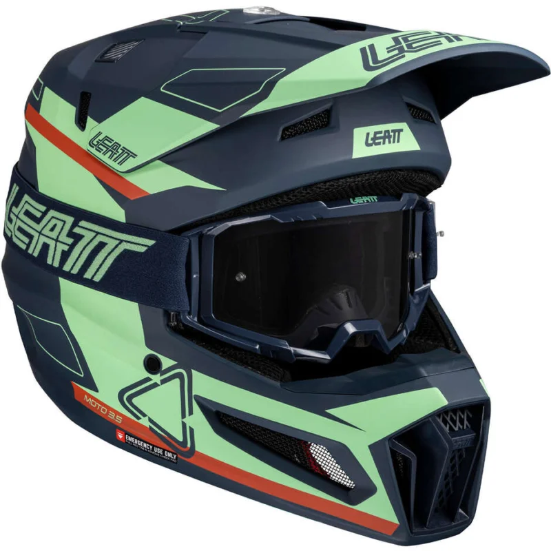 Prezzo Basso Casco Moto Cross Leatt KIT MOTO 3.5 V25 MATCHA Verde