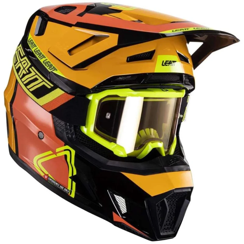 Casco Moto Cross Leatt KIT MOTO 7.5 V24 CITRUS Arancio Miglior Prezzo
