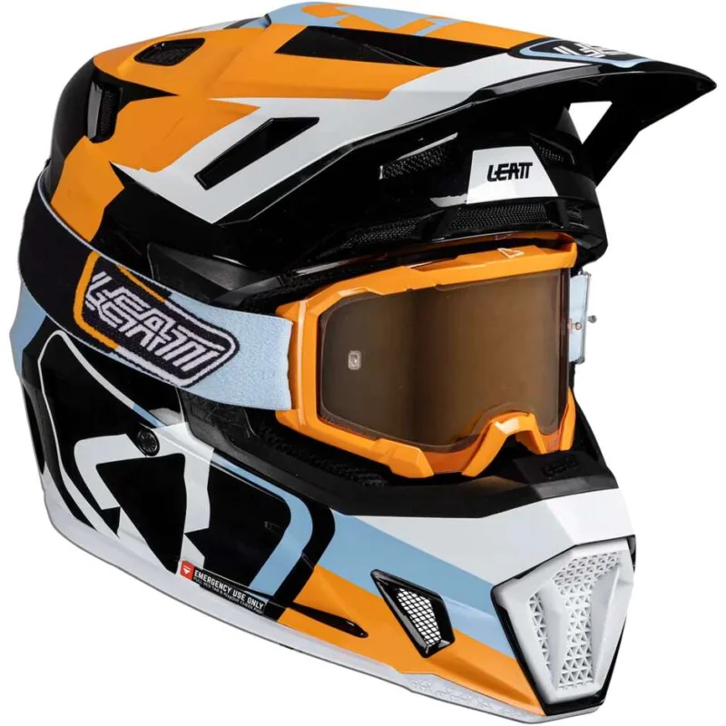 Di Tendenza Casco Moto Cross Leatt KIT MOTO 7.5 V25 ORANGE Arancio