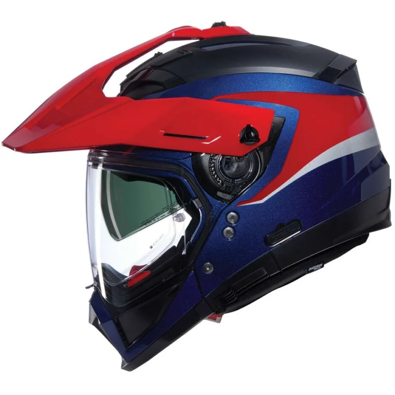 Casco Moto Crossover Nolan N70-2 X 06 CONVINTO 344 Nero Rosso Bianco Lucido Economico