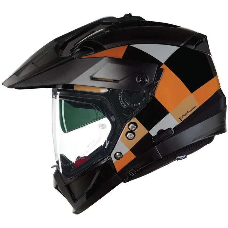 Casco Moto Crossover Nolan N70-2 X 06 RUVIDO 343 Nero Grigio Ocra Lucido Spedizione Espresso