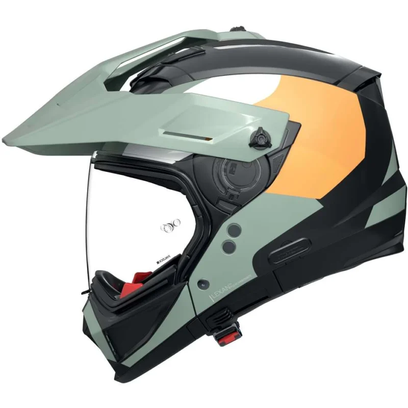 Casco Moto Crossover Nolan N70-2 X 06 SELVADO 348 Nero Verde Grigio Bianco Arancione Opaco Miglior Prezzo
