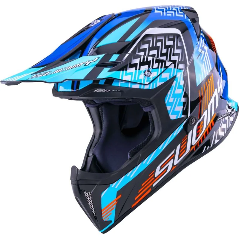 Nuovo Arrivo Casco Moto Cross SuomyX-WING MOTLEY Blu Nero