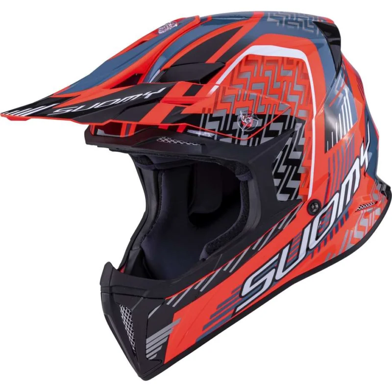 Prezzo Di Fabbrica Casco Moto Cross SuomyX-WING MOTLEY Rosso Nero