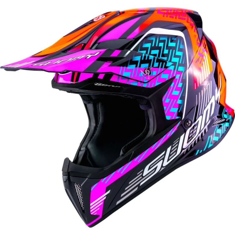 Economico Casco Moto Cross SuomyX-WING MOTLEY Rosso Rosa