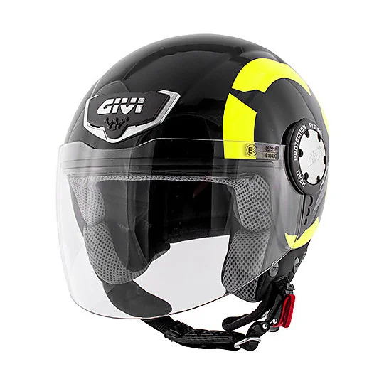 Offerta Speciale Casco Moto Demi-Jet Givi 10.4 Stark Nero Giallo