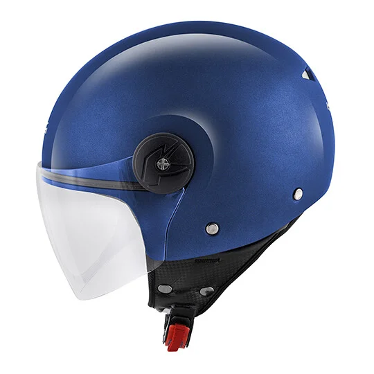 Promozione Esclusiva Casco Moto Demi Jet Kappa KV40 EVO Blu Metallizzato Opaco