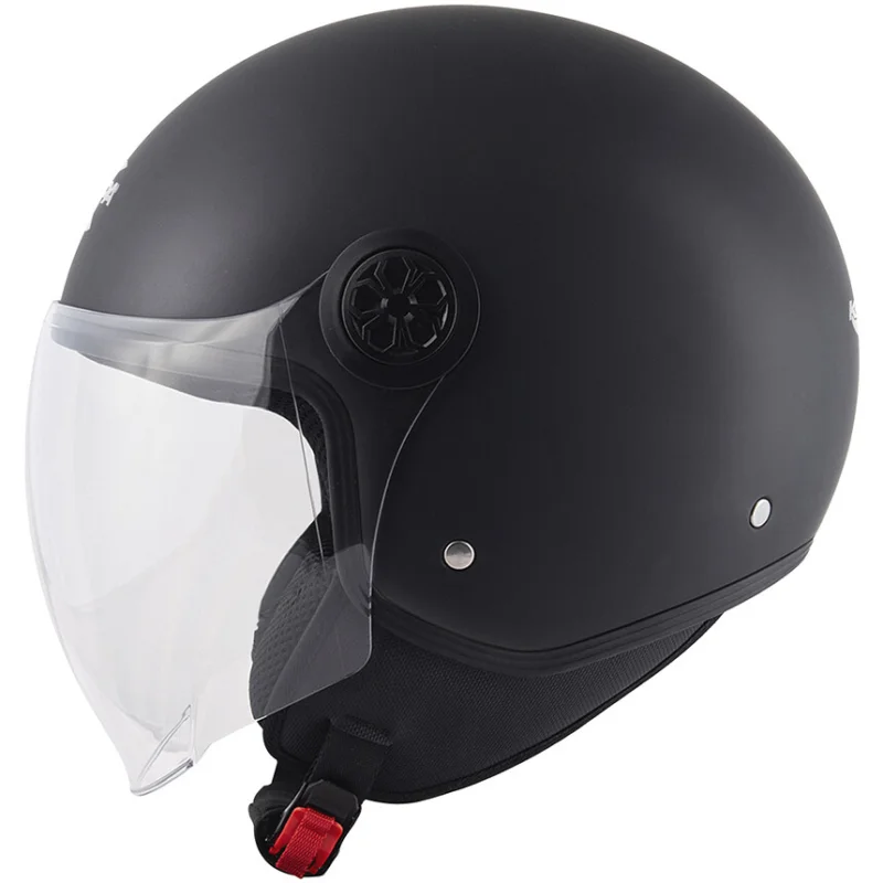 Casco Moto Demi-Jet Kappa KV59 Nero Opaco Pagamento Sicuro