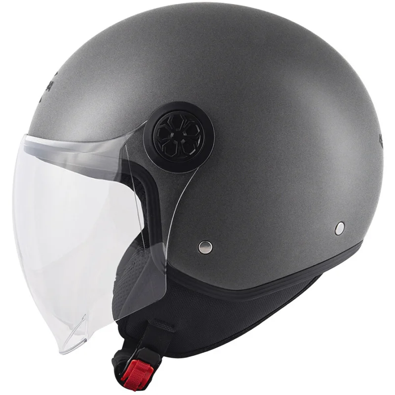 Casco Moto Demi-Jet Kappa KV59 Titanio Opaco Sconto