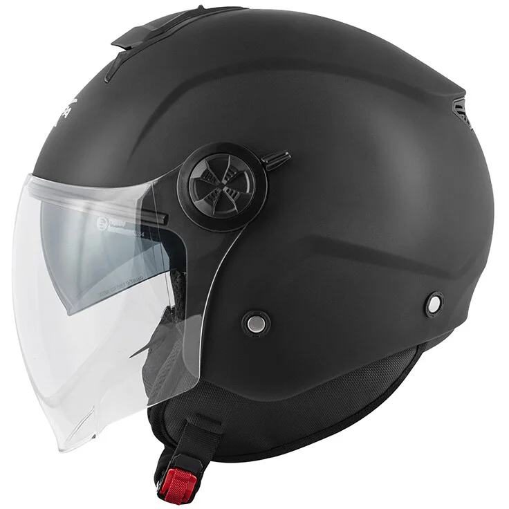 Casco Moto Demi-Jet Kappa KV60 Nero Opaco Spedito Oggi