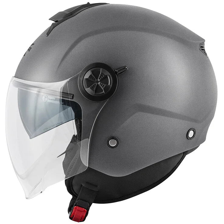 Economico Casco Moto Demi-Jet Kappa KV60 Titanio Opaco