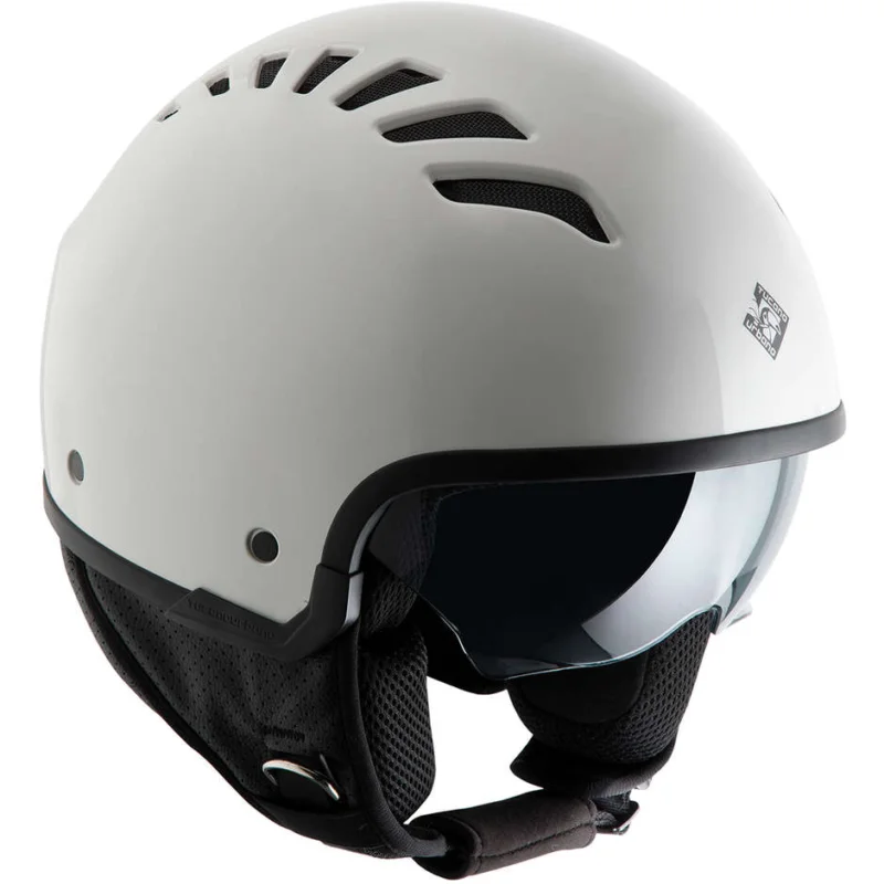 Casco MOto Demi-Jet Tucano Urbano EL'FRESH 1150 Bianco Ghiaccio Lucido Offerta Lampo