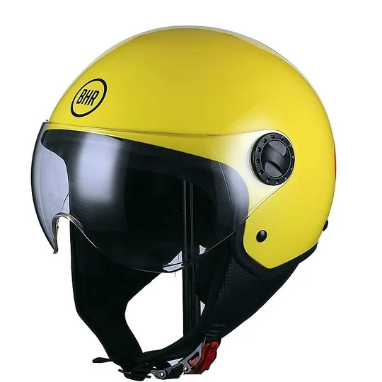 Promozione Esclusiva Casco Moto Demi-Jet Visiera Bombata BHR 801 Smile