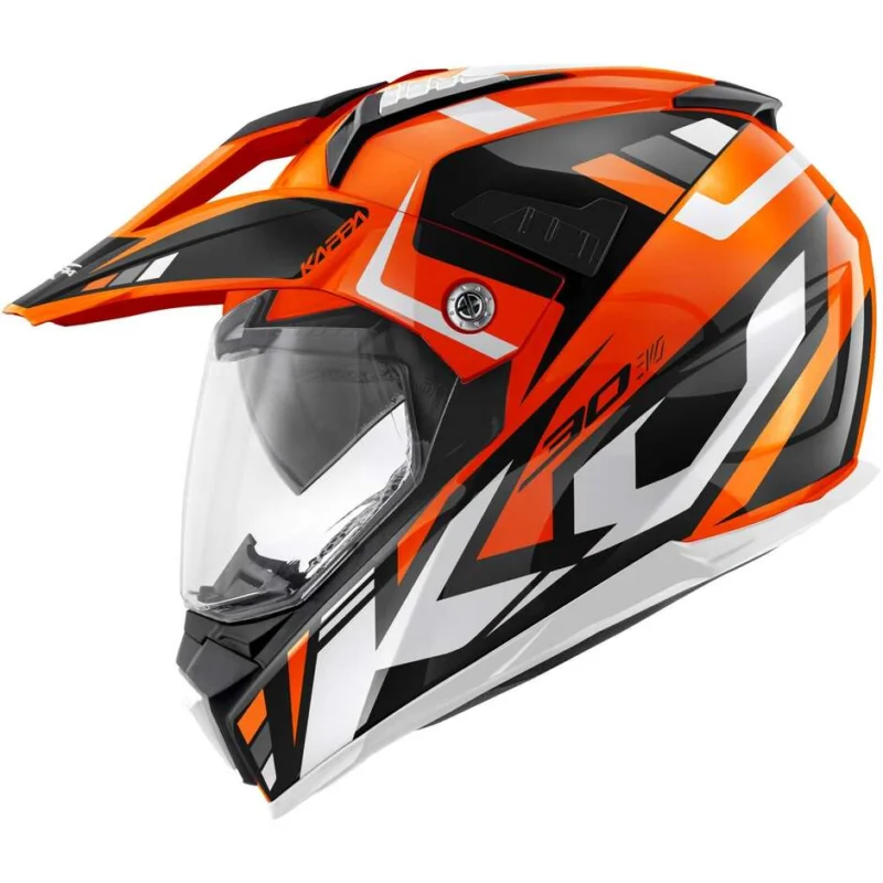 Casco Moto Enduro Kappa KV30R GRAYER Arancio Nero Solo Oggi