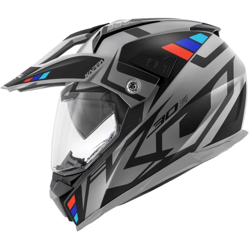 Casco Moto Enduro Kappa KV30R GRAYER Grigio nero Ordina Subito