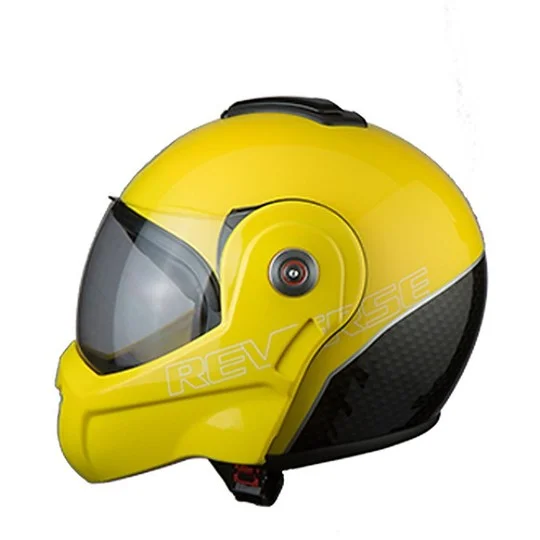 Casco Moto Flip-Up BHR 807 REVERSE Giallo Economico