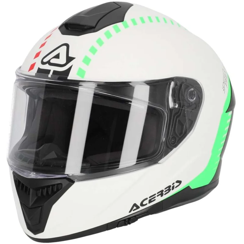 Casco Moto Integrale Acerbis KRAPON Bianco Nero Offerta Del Giorno