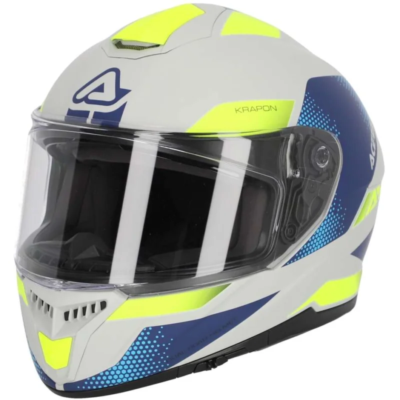 Casco Moto Integrale Acerbis KRAPON Grigio Blu Prezzo Basso