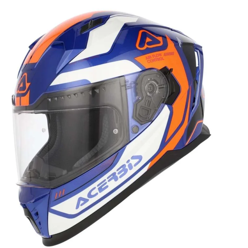 Casco Moto Integrale ACERBIS X-WAY Arancio Blu Solo Oggi