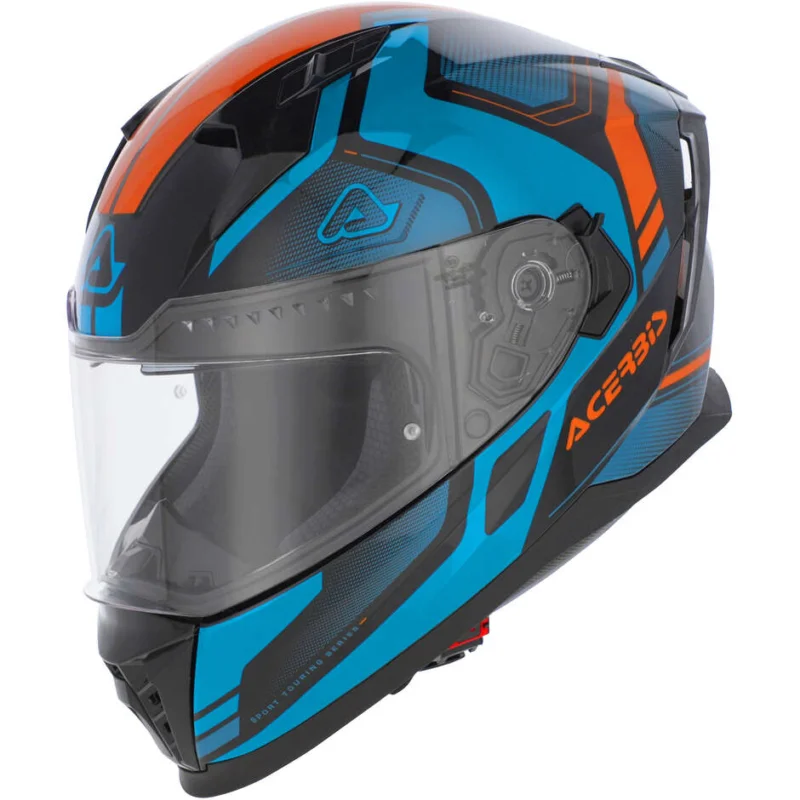 Casco Moto Integrale ACERBIS X-WAY Blu Arancio Promozione